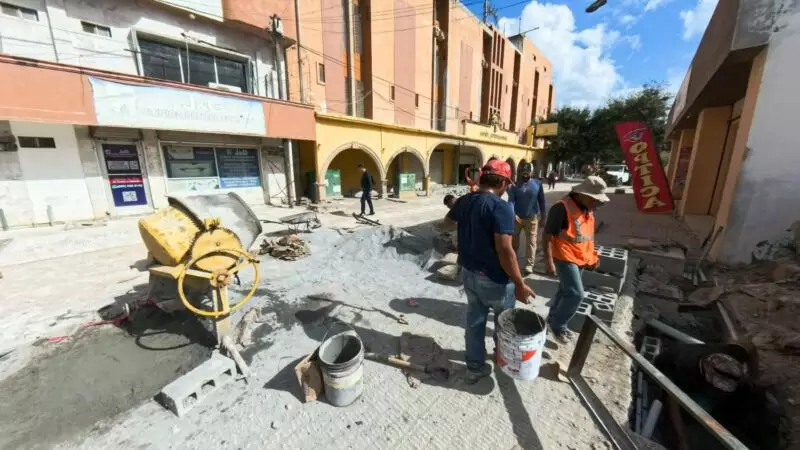 Gobierno del Estado da nueva imagen a calles del centro de Reynosa