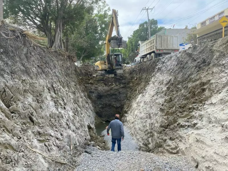 Rehabilita Obras Públicas sistemas de drenaje en El Mante