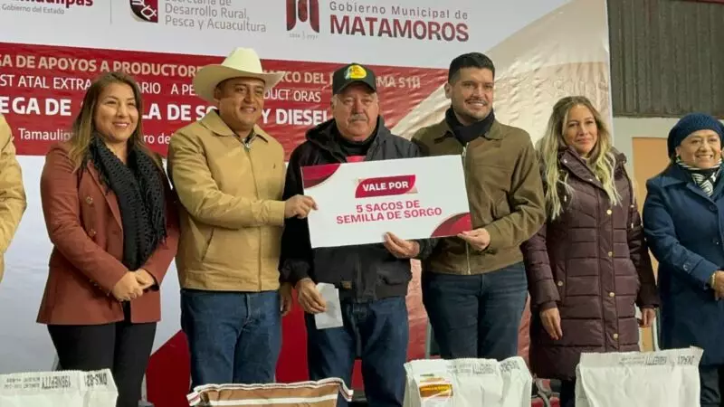 Impulsa gobierno el campo tamaulipeco con la entrega de semilla y diésel
