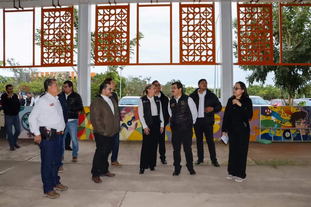 Rector de la UAT supervisa en el Campus Sur obras de infraestructura