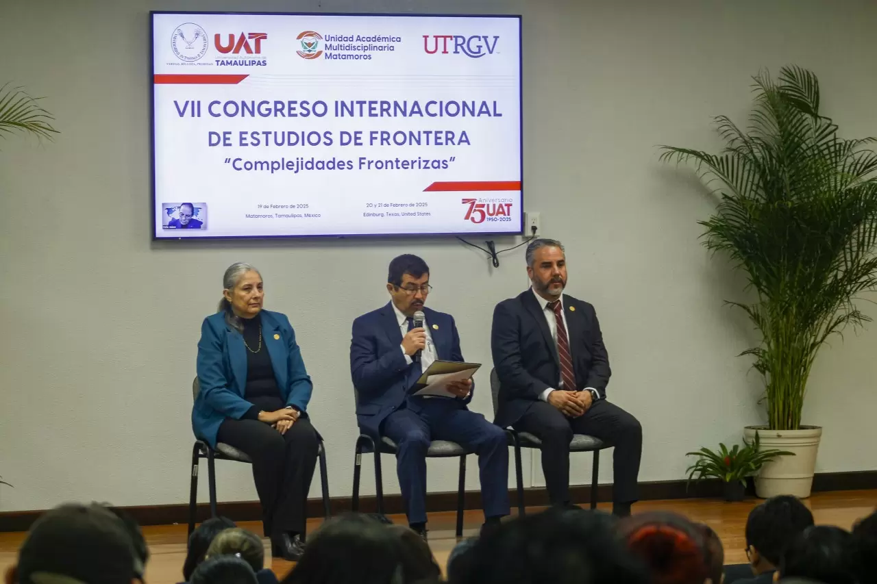 Rector de la UAT inaugura congreso especializado en estudios de frontera