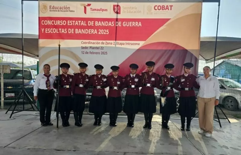 Realiza COBAT concursos regionales de escoltas y bandas de guerra