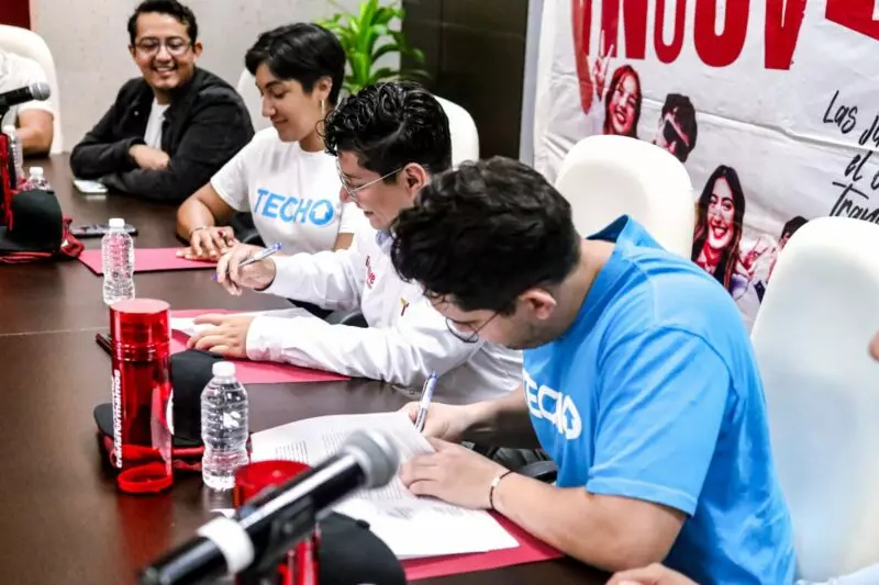 Firman INJUVE Tamaulipas y TECHO México convenio de colaboración para promover el voluntariado entre las juventudes
