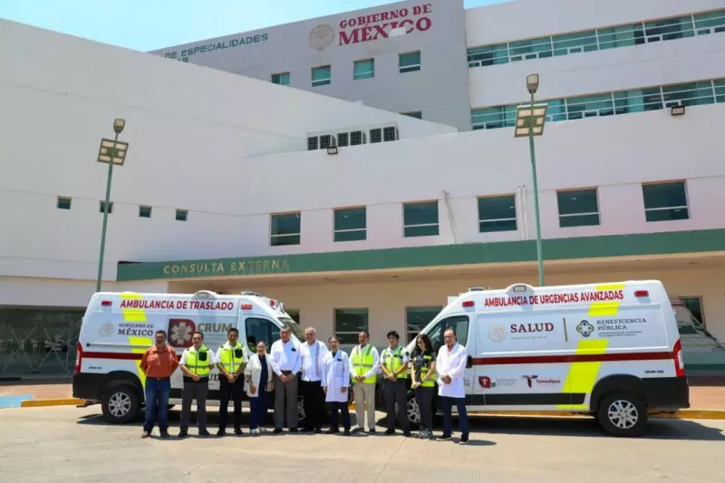 Entrega SST ambulancia al CRUM de la zona sur de Tamaulipas