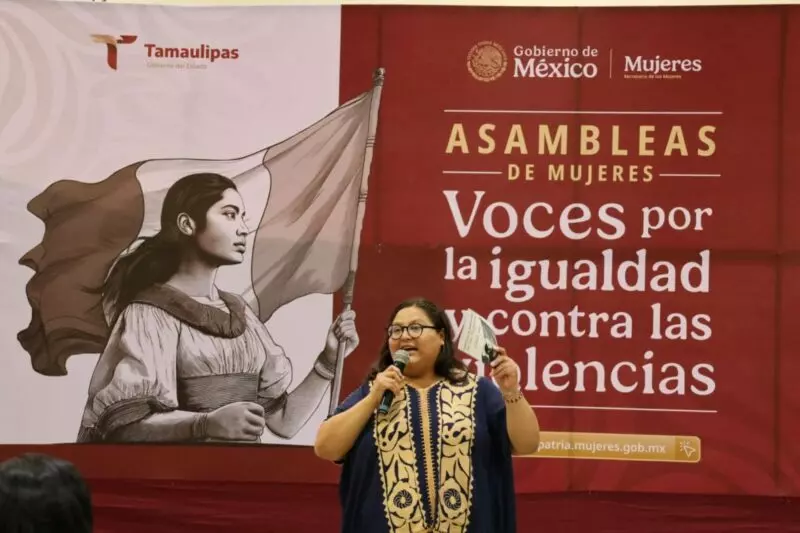Visita Tamaulipas Citlalli Hernández y llama a construir un país sin violencia contra las mujeres