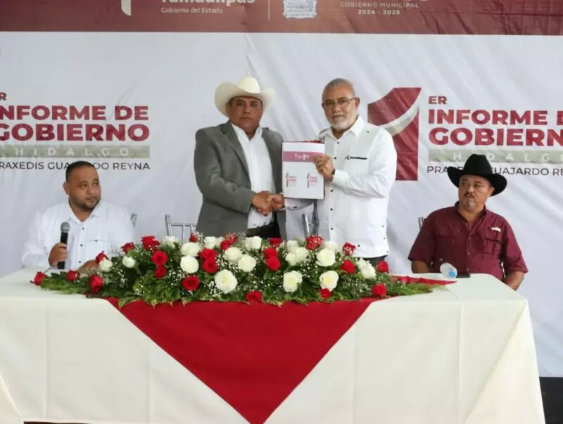 Refrenda Gobierno de Tamaulipas compromiso con la transformación de Hidalgo en su Primer Informe de Gobierno