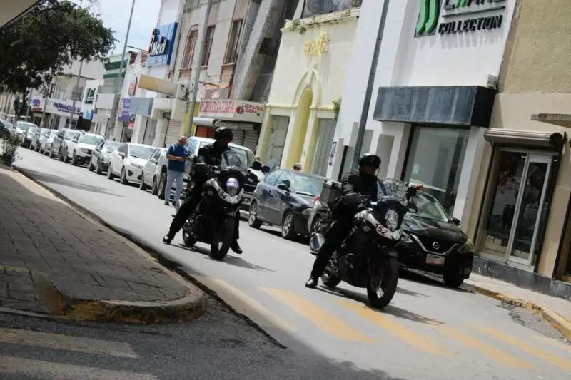 Patrullajes del Grupo Motorizado “Linces” de la Guardia Estatal disminuyen delitos en zonas comerciales